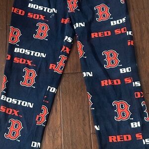 Adult Boston Red Sox Logo Sweatpants - Navy and Red